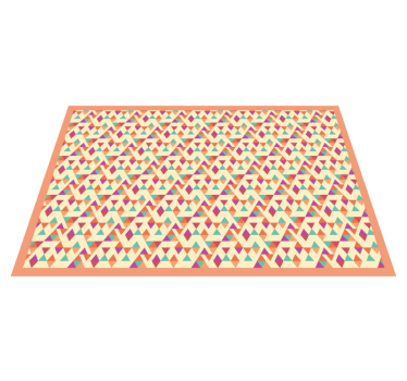 Färgglada trianglar geometriska mattor - Tenstickers