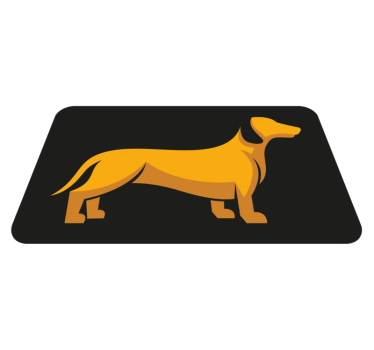 Hund siluett Vinylmatta djur - Tenstickers