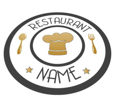 Personnaliserat restaurangnamn personlig vinylmatta - Tenstickers