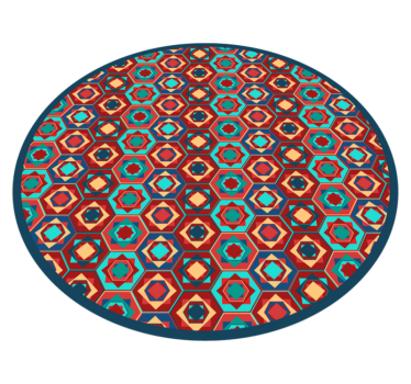 Geometrisk harmonicirkel Vinylmatta geometrisk - Tenstickers