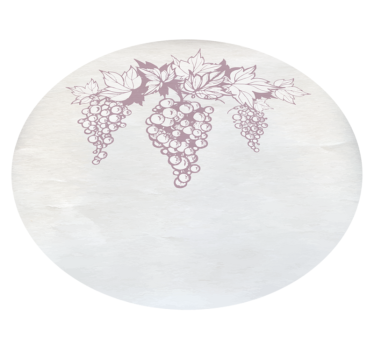 Druvor botaniska emblem Vinylmatta blommor och växter - Tenstickers