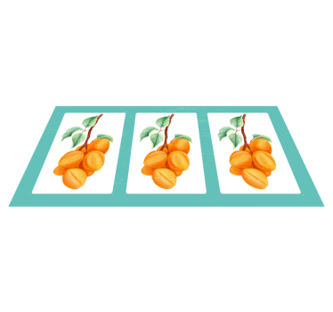 Retro aprikos natur matta - Tenstickers