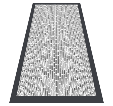 Monokrom geometrisk Vinylmatta geometrisk - Tenstickers