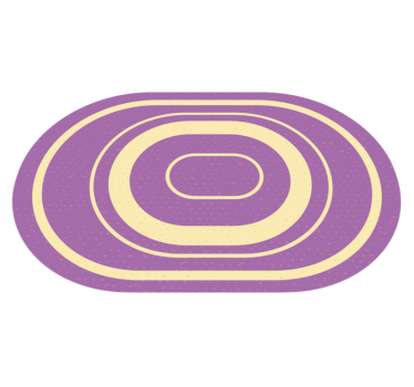 Koncentriska ellipser Vinylmatta badrum - Tenstickers