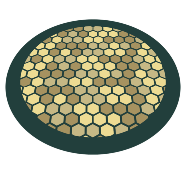 Geometrisk honungskaka Vinylmatta geometrisk - Tenstickers