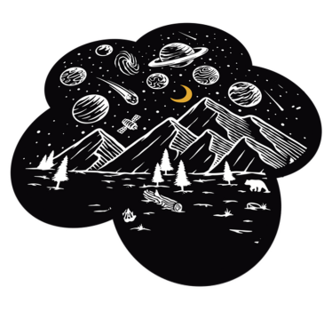 Rymdäventyrsscen Vinylmatta spel - Tenstickers