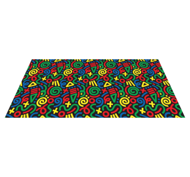 Ritade abstrakta geometriska mattor - Tenstickers