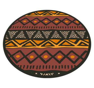 Cirkulära afrikanska mönster geometriska mattor - Tenstickers