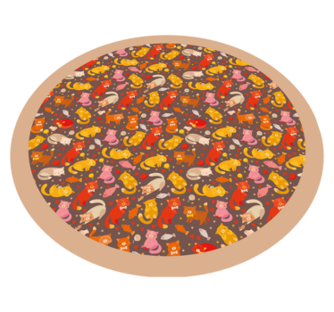 Lekfullt djurmönster Andra Vinylmattor - Tenstickers