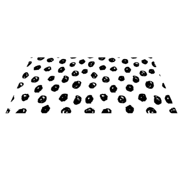 Svarta prickar mönster på vit bakgrund samtida mattor - Tenstickers