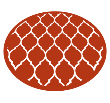 Vintage kakel design retro matta - Tenstickers