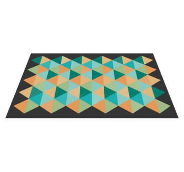 Geometrisk mönstrad sammansättning Vinylmatta geometrisk - Tenstickers