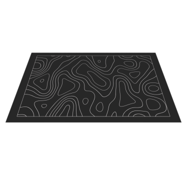 Designmotiv svarta och vita geometriska mattor - Tenstickers