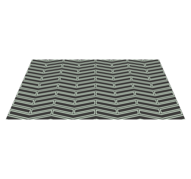Chevron linjer Vinylmatta geometrisk - Tenstickers