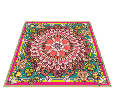 Geometriska färgglada mandalas geometriska mattor - Tenstickers
