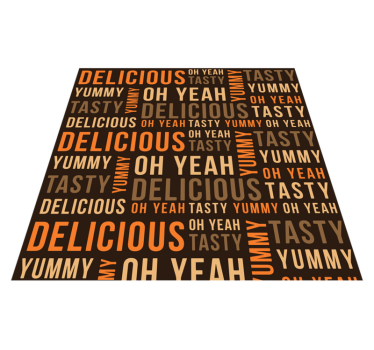 Läckra läckra smaskiga Vinylmattor med fraser - Tenstickers