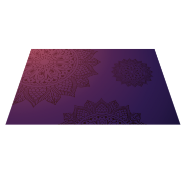 Mandala mönster matta Vinylmatta Mandala - Tenstickers