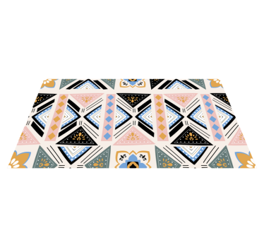 Geometriska mönster gobeläng Vinylmatta geometrisk - Tenstickers