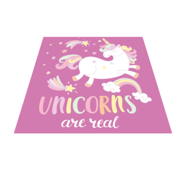 Enhörningar är riktiga med unicorn djurmatta - Tenstickers