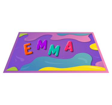 Personligt namn Vinylmatta namn - Tenstickers