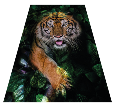 Vildhet av en tiger sovrum vinyl matta - Tenstickers