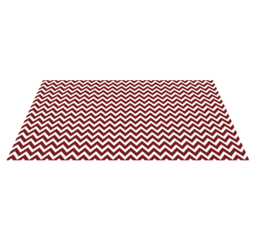 Röd chevronstil Vinylmatta geometrisk - Tenstickers