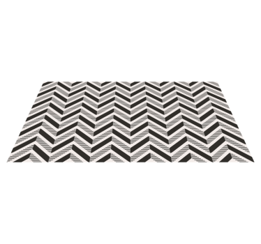 Chevron intriger Vinylmatta geometrisk - Tenstickers