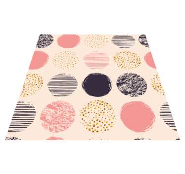 Prickiga ensemble Vinylmatta geometrisk - Tenstickers