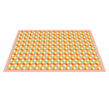 Geometriska hexagoner Vinylmatta geometrisk - Tenstickers