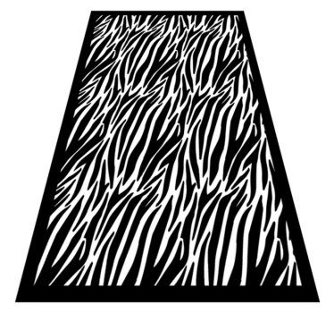 Zebra rand Vinylmatta djurtryck - Tenstickers