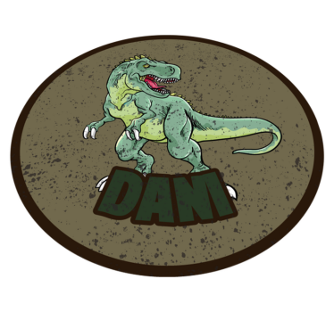 Anpassad dinosaurie Vinylmatta namn - Tenstickers