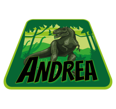 Realistisk dinosaurie bakgrund personlig matta - Tenstickers