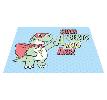 Superhjälte dinosaurie Andra Vinylmattor - Tenstickers