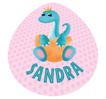 Anpassad dinosauriegrafik Vinylmatta namn - Tenstickers
