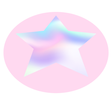 Pastell stjärngradient Vinylmatta Stjärnor - Tenstickers