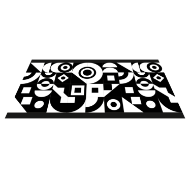 Abstrakt geometrisk ensemble Vinylmatta geometrisk - Tenstickers