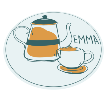 Kaffe text och kopp samtida mattor - Tenstickers