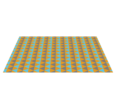 Triangulär sammansättning Vinylmatta geometrisk - Tenstickers