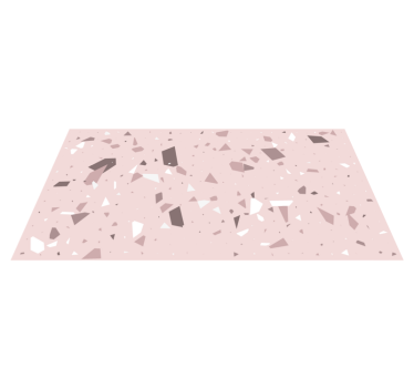 Geometrisk terrazzo Vinylmatta geometrisk - Tenstickers