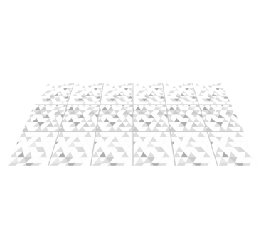 Triangulära grå motiv Vinylmatta geometrisk - Tenstickers