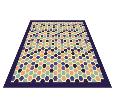 Sexkantig mosaik Vinylmatta geometrisk - Tenstickers