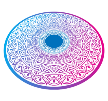 Mandala cirkulär array Vinylmatta Mandala - Tenstickers