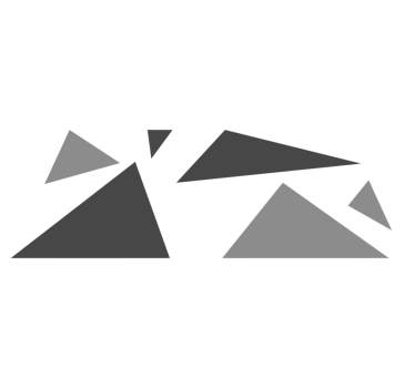 Grå triangel geometrisk vinylmatta - Tenstickers