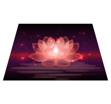 Lotus gnistrande blommamatta - Tenstickers