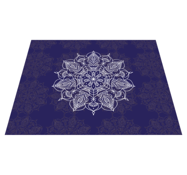 Mandala andlig lotus mandala matta - Tenstickers