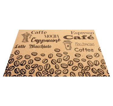 Italienska kaffetyper vinylmattor - Tenstickers