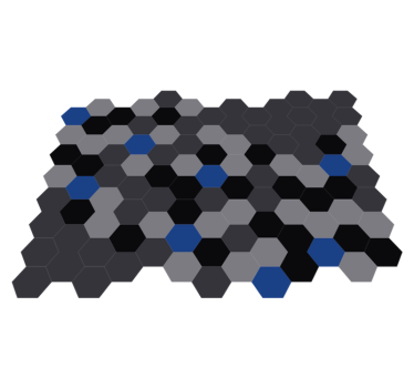 Sexkantiga nyanser Vinylmatta geometrisk - Tenstickers