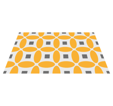 Geometriska cirklar Vinylmatta geometrisk - Tenstickers