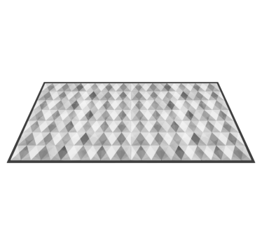 Triangelmönster Vinylmatta geometrisk - Tenstickers