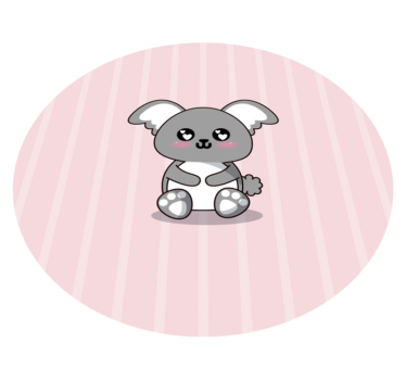 Anime söt koala djurmatta - Tenstickers